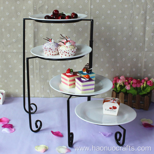 multilevel metal cake stand Showing Stand